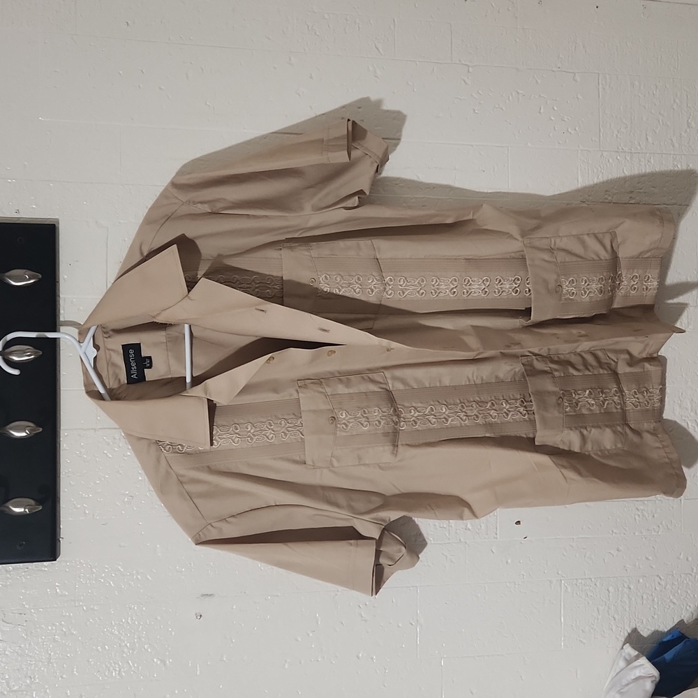 Beige dress shirt
